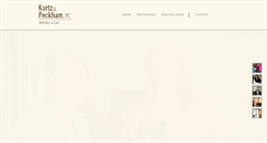 Desktop Screenshot of kurtzpeckham.com