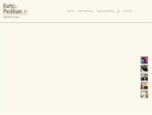 Tablet Screenshot of kurtzpeckham.com
